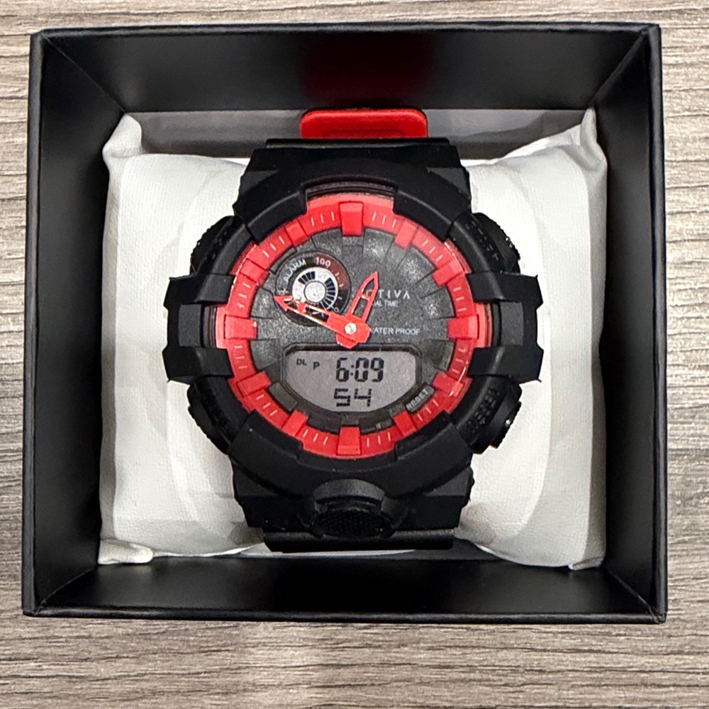 Activa X Invicta Digital Unisex Watch - 56mm, Red, Black (ACW530-001) - Picture 5 of 9